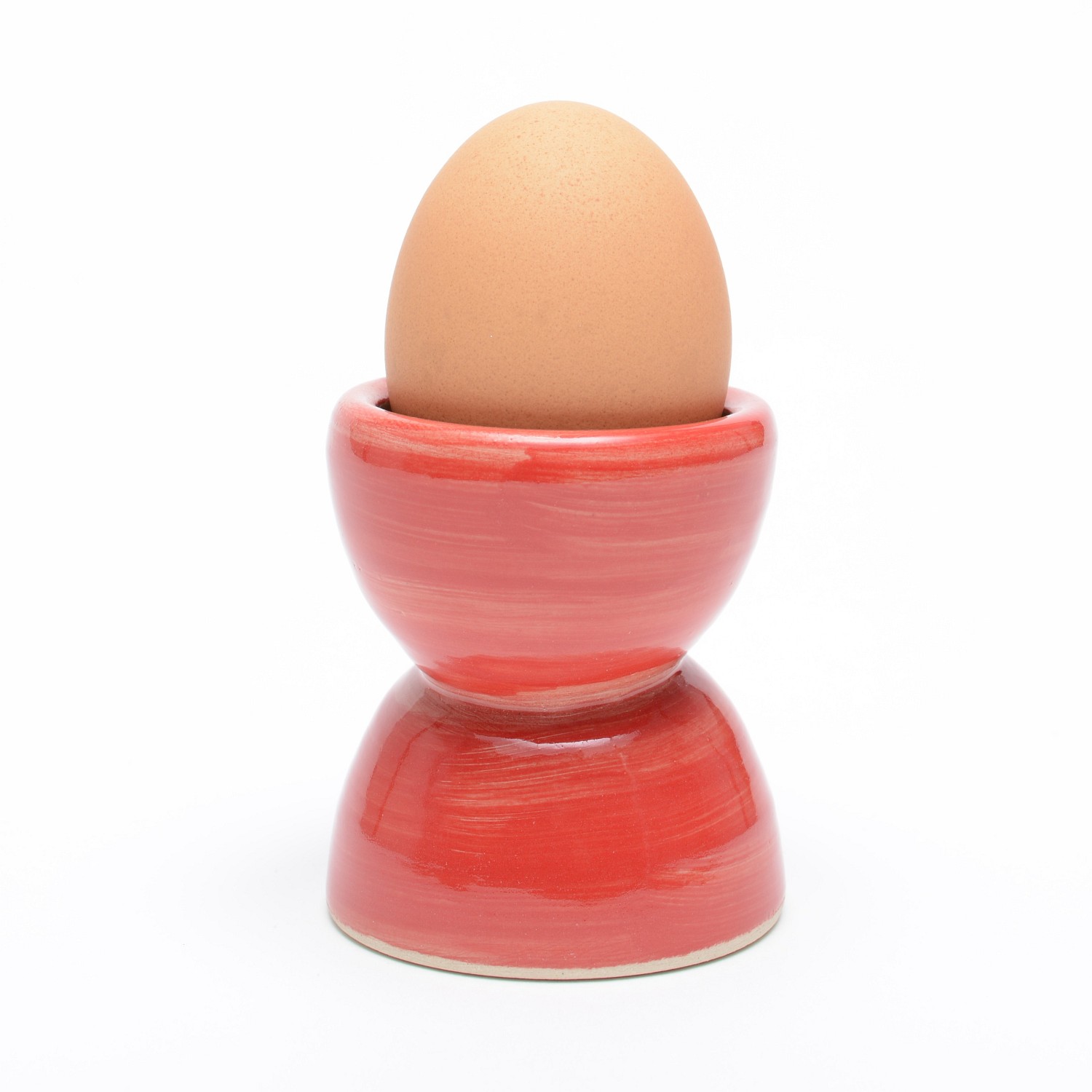 Eierbecher aus Keramik, rot