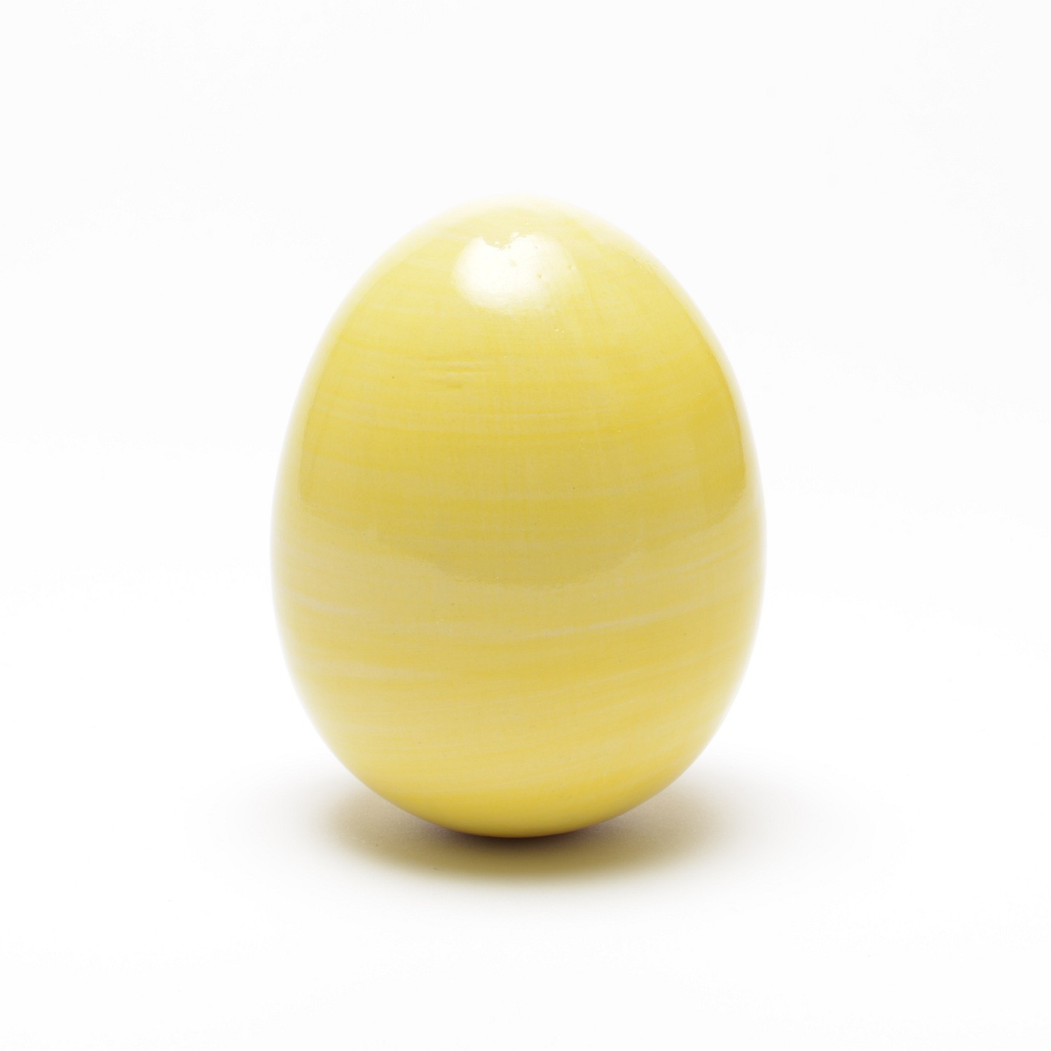 Deko-Ei aus Keramik (Höhe 10 cm), gelb