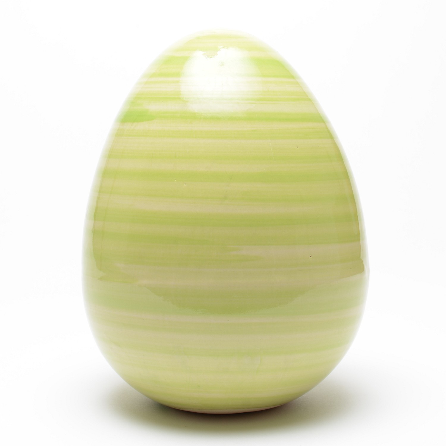 Deko-Ei aus Keramik (Höhe 23 cm), hellgrün