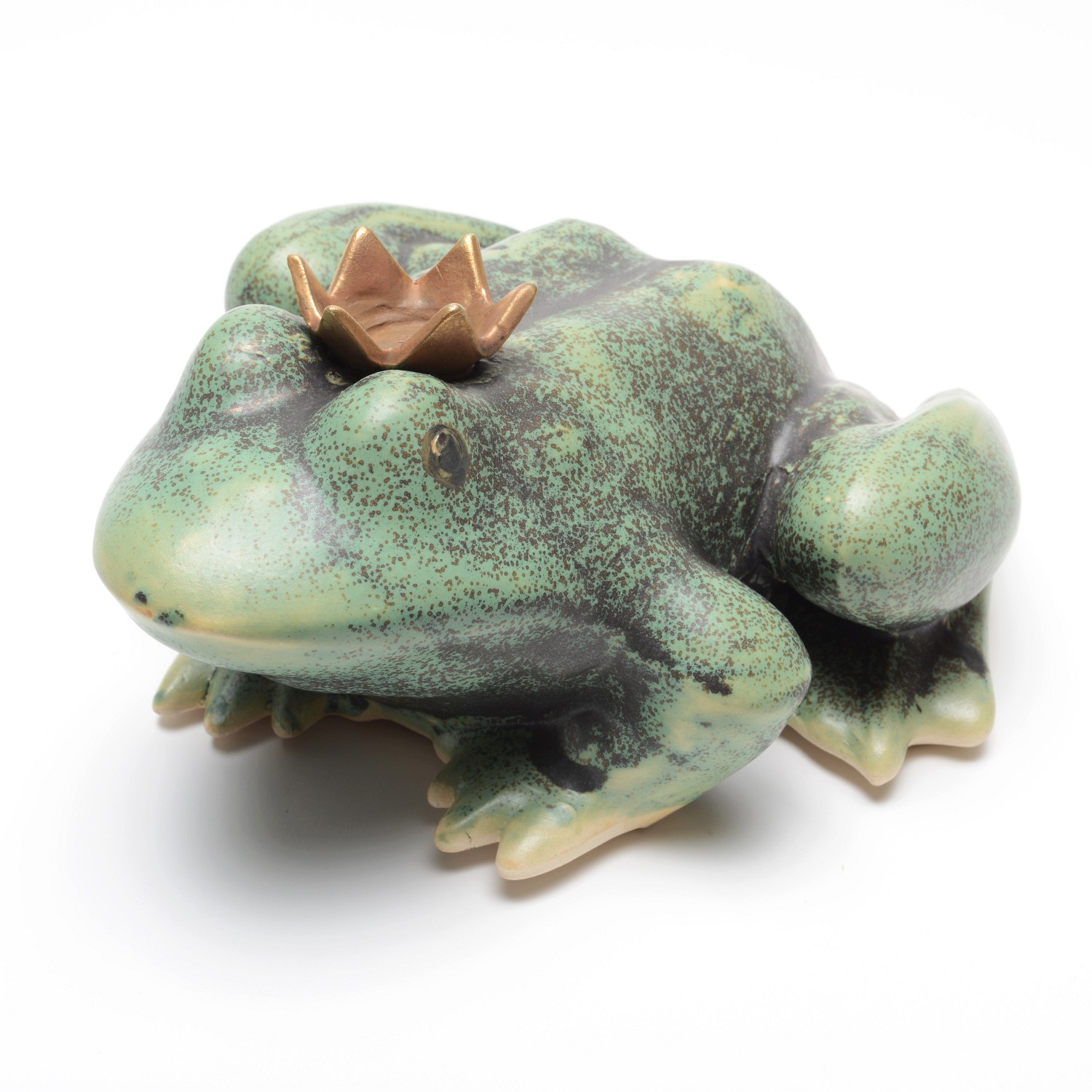 Froschkönig aus Keramik