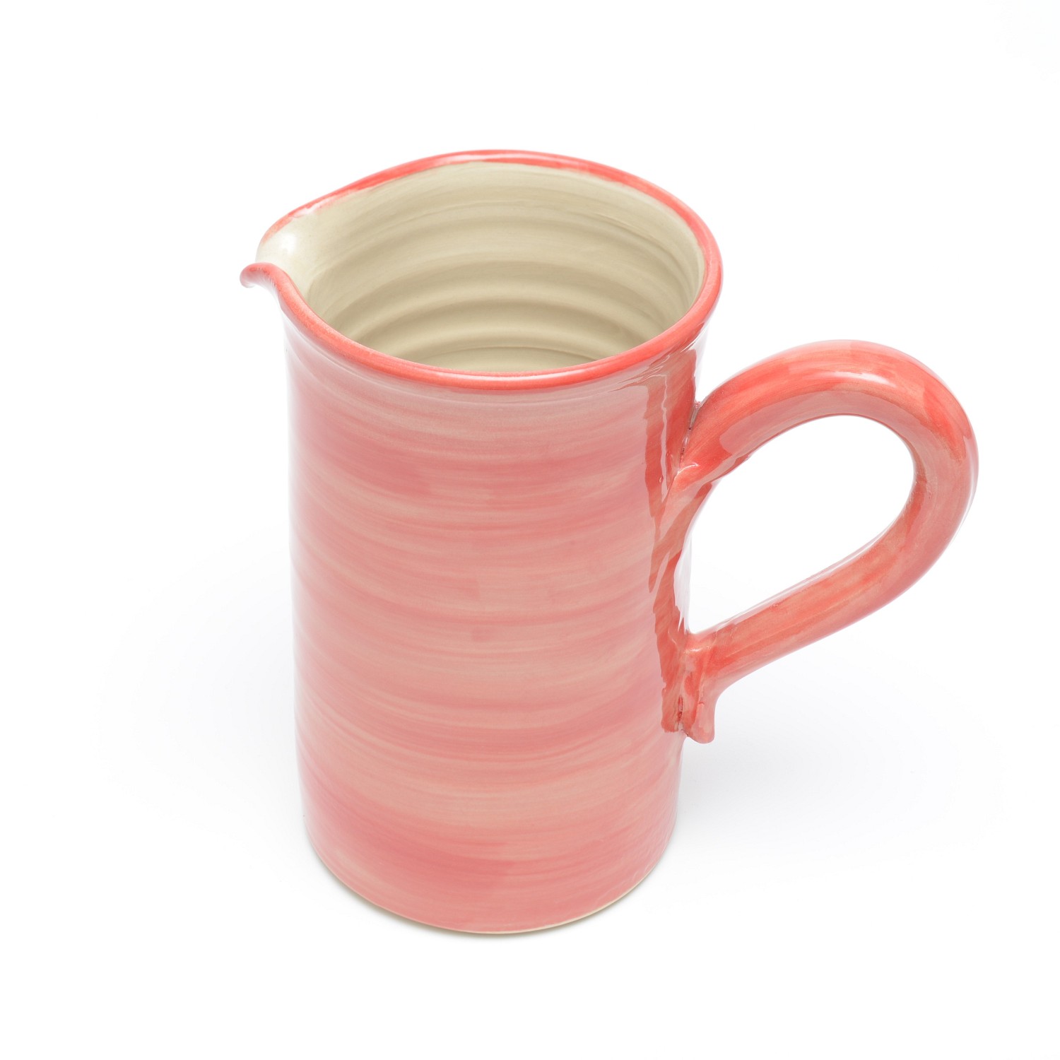 Keramik-Saftkrug (1 Liter), rot