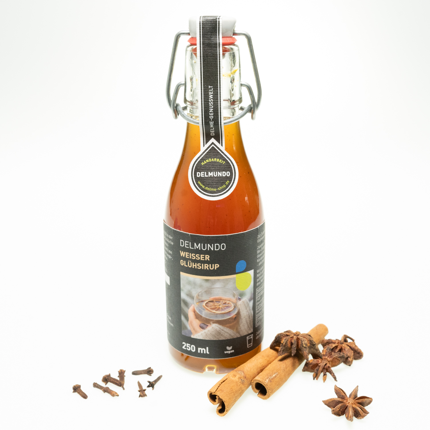 Weißer Glühsirup (250 ml)