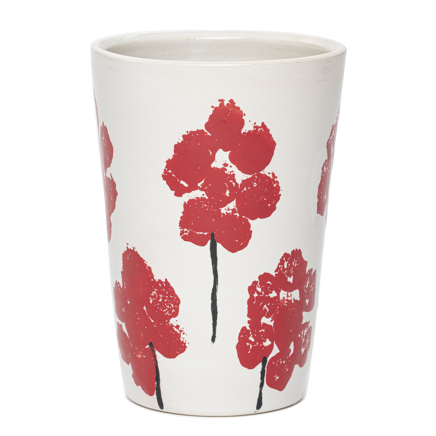 Blumenvase "Rote Blüten"