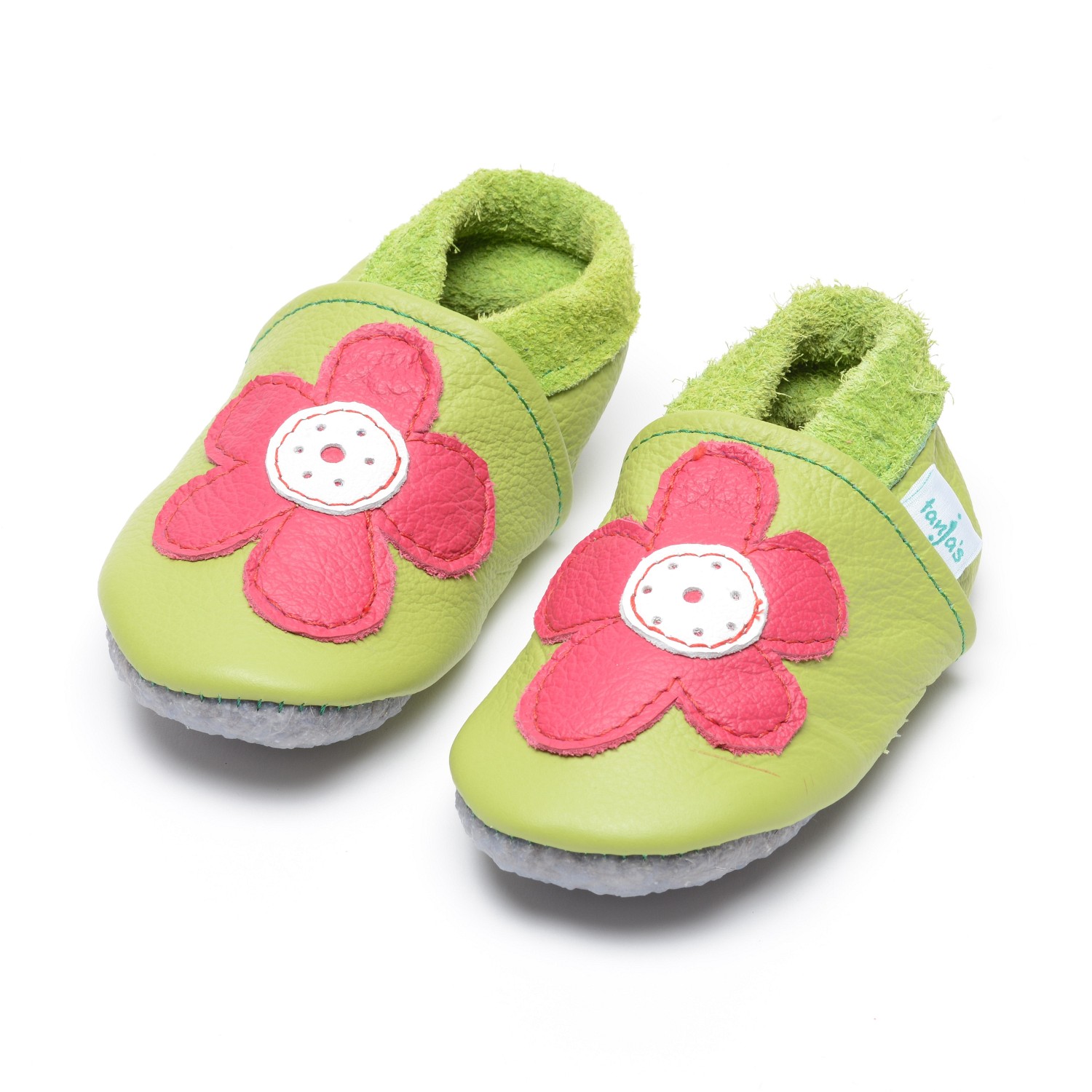 Baby-Lederschuhe "Lieblingsmotiv", Blume