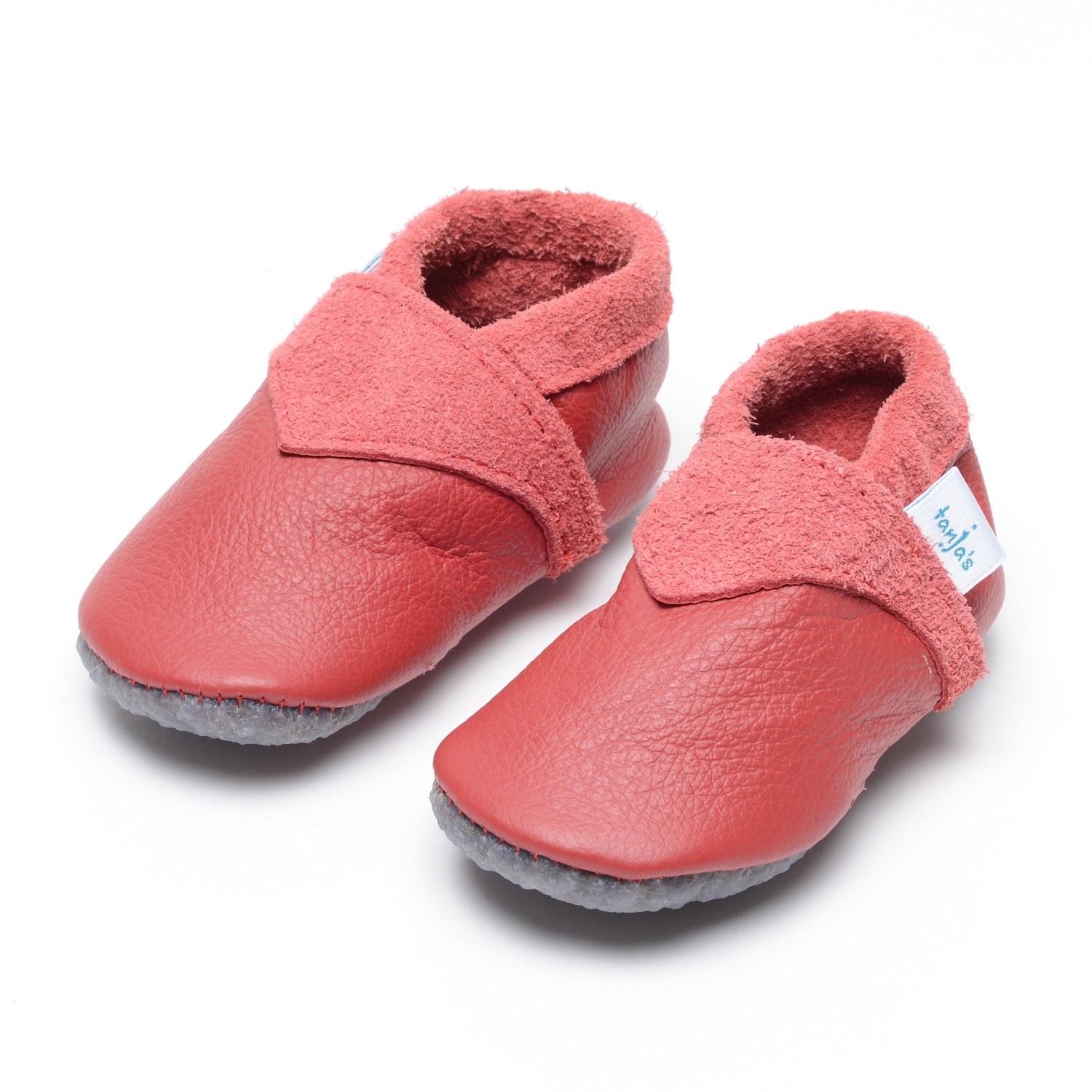 Baby-Lederschuhe "Lieblingsfarbe", rot
