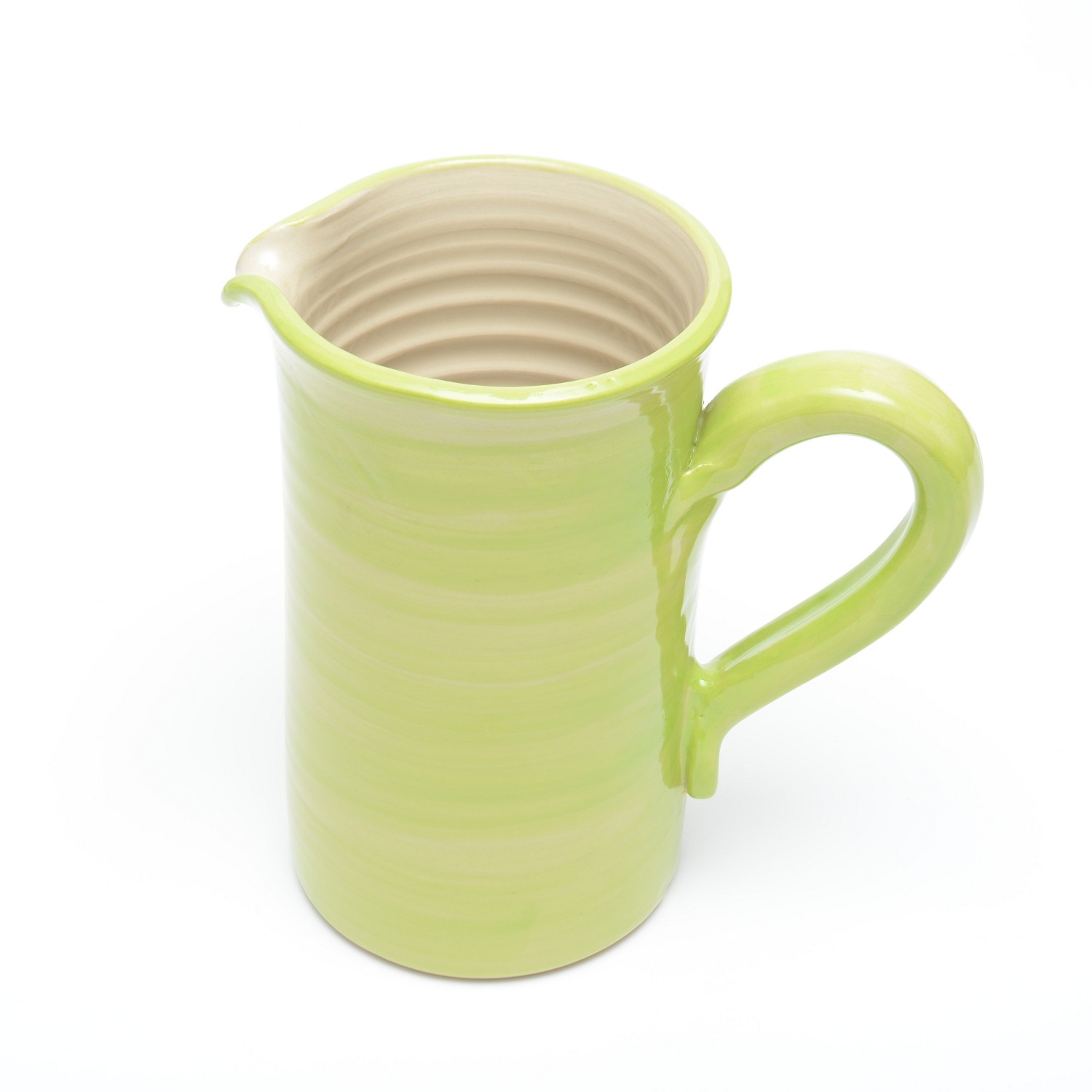 Keramik-Saftkrug (1 Liter), hellgrün