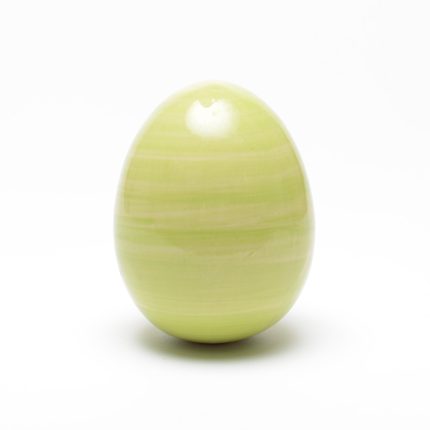 Deko-Ei aus Keramik (Höhe 10 cm), hellgrün