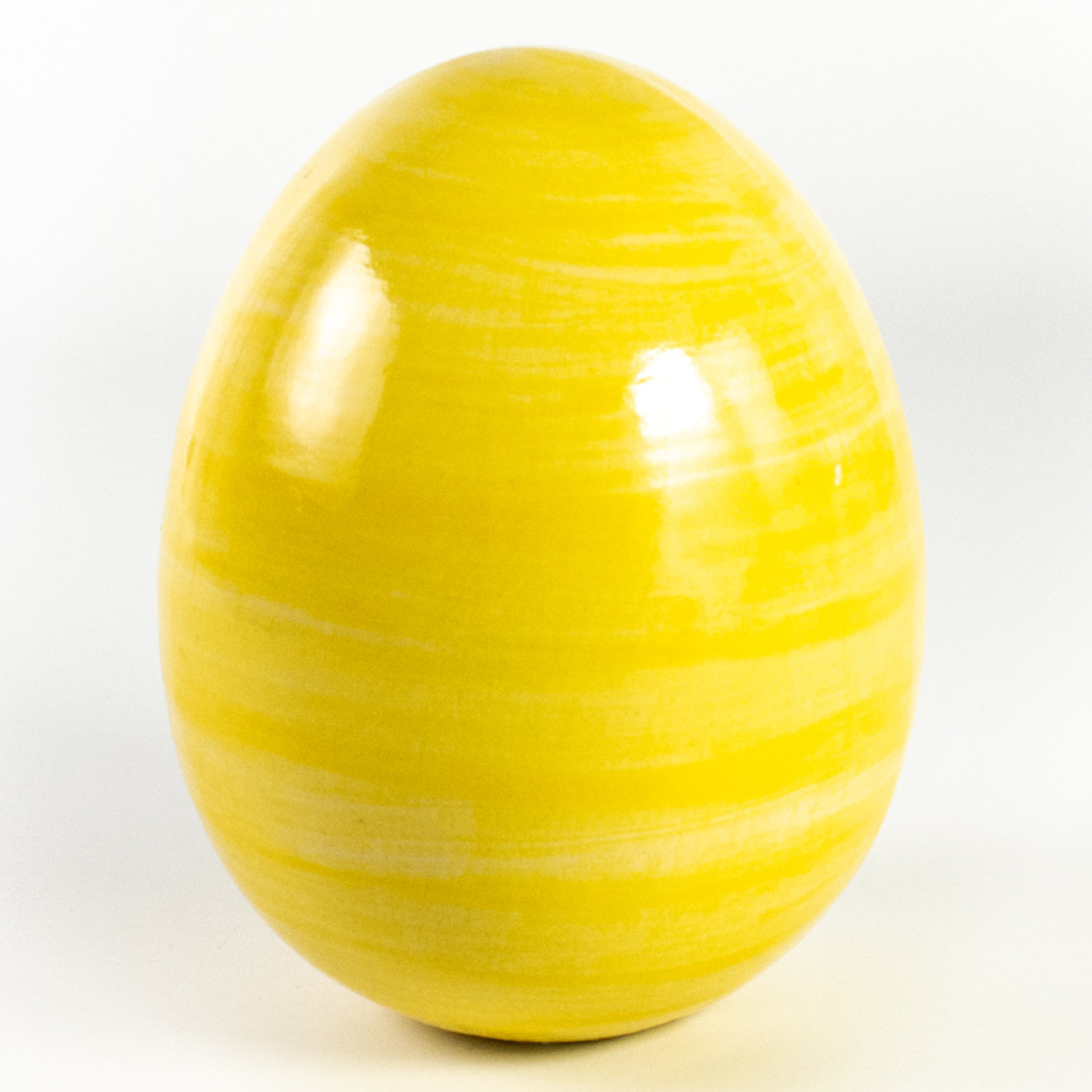 Deko-Ei aus Keramik (Höhe 23 cm), gelb