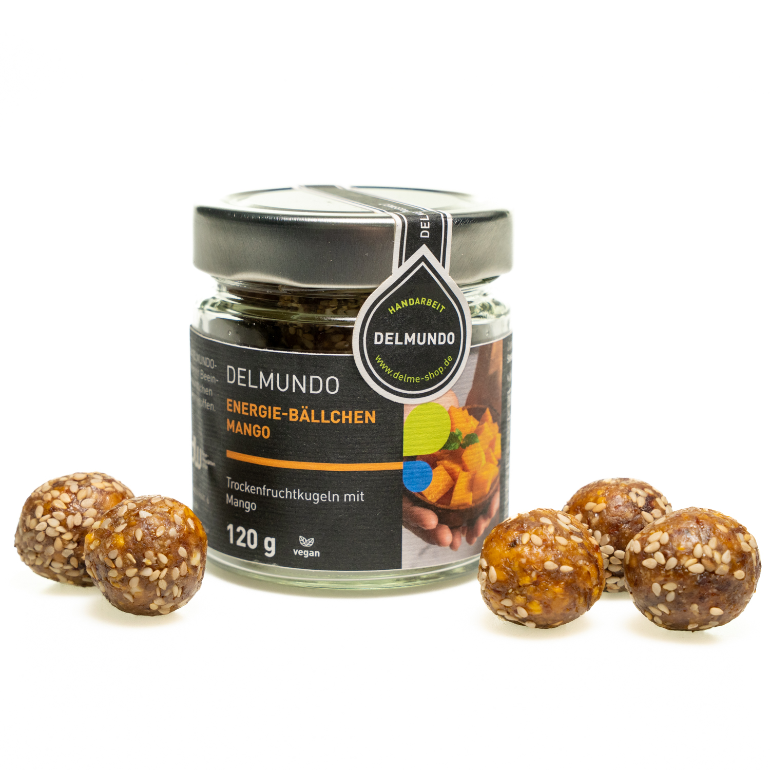 Delmundo Energie-Bällchen im Glas