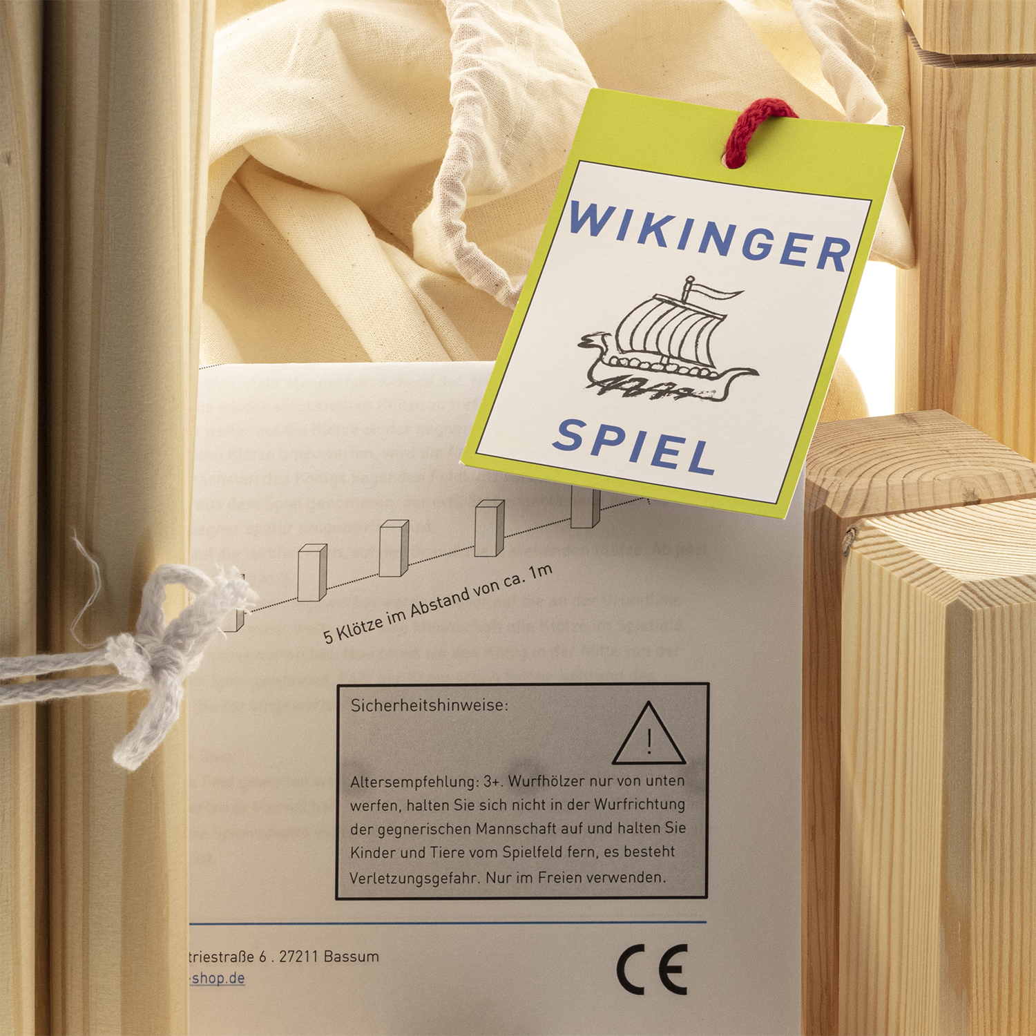 Kubb/ Wikingerschach - Wurfspiel aus Holz