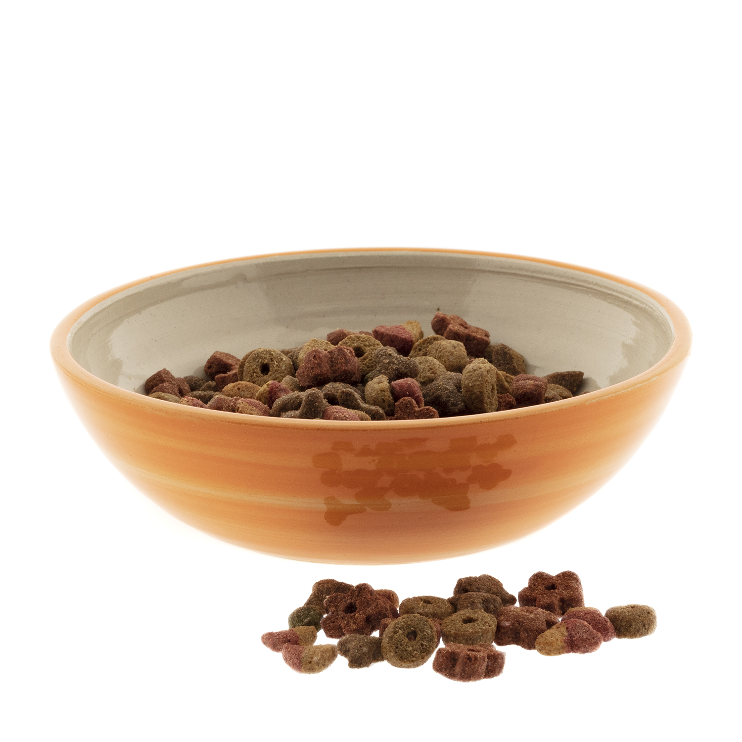 Katzenfutternapf aus Keramik (200 ml), orange