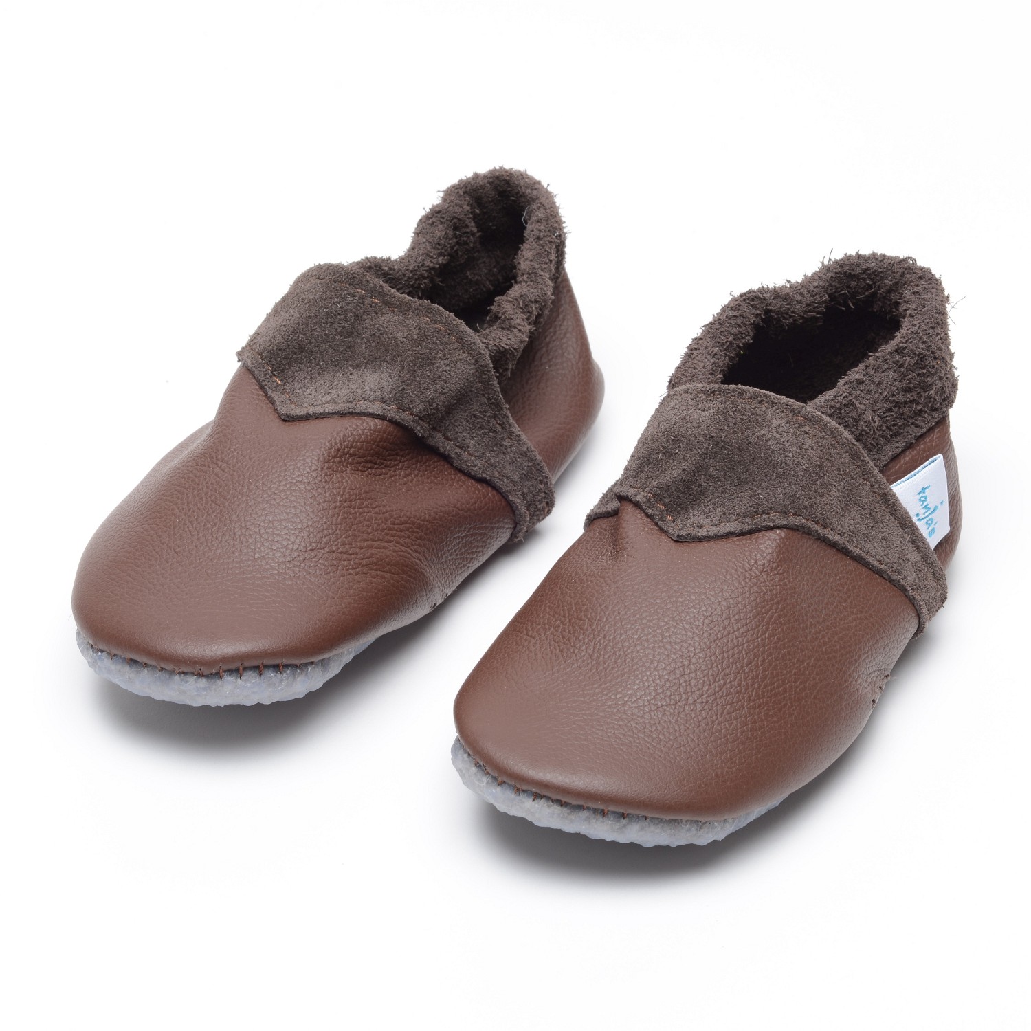 Baby-Lederschuhe "Lieblingsfarbe", braun