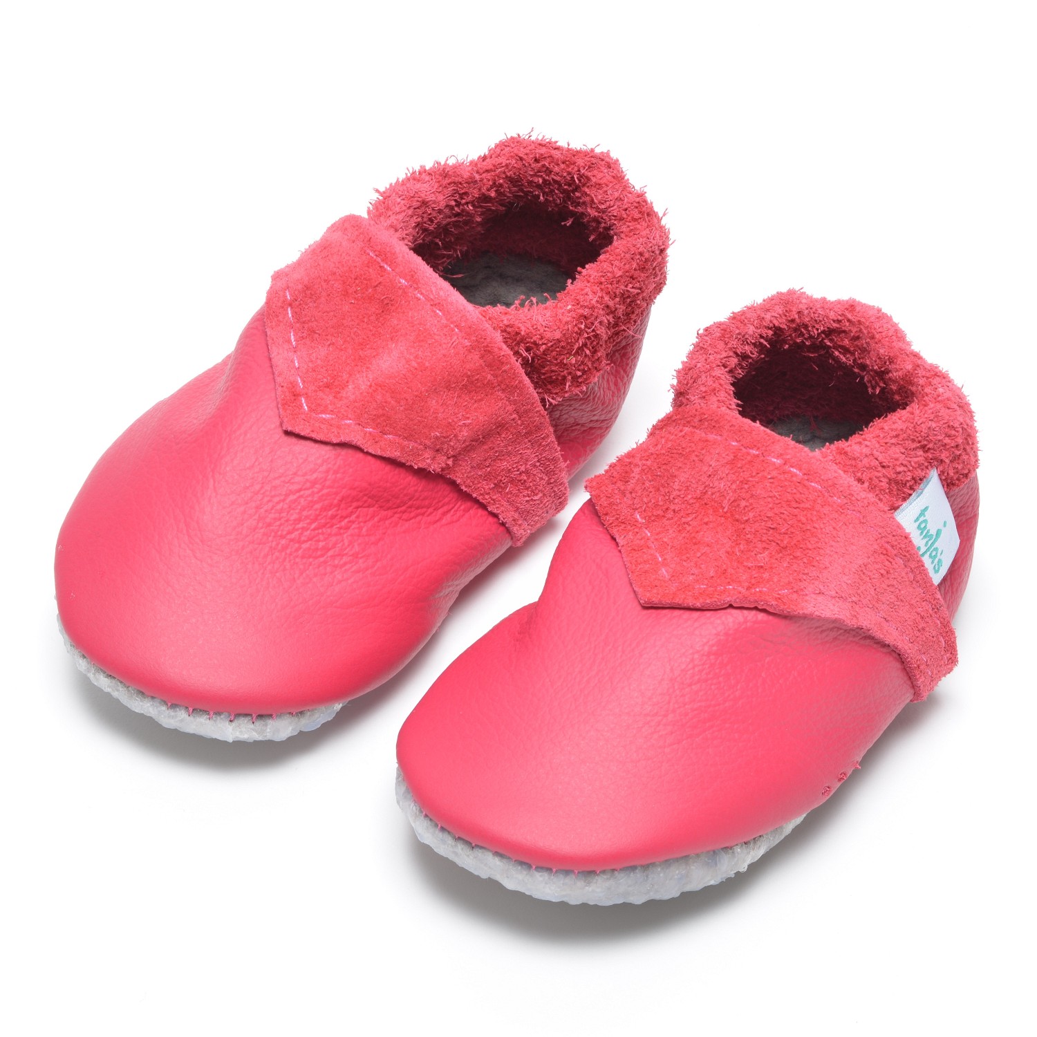 Baby-Lederschuhe "Lieblingsfarbe", pink