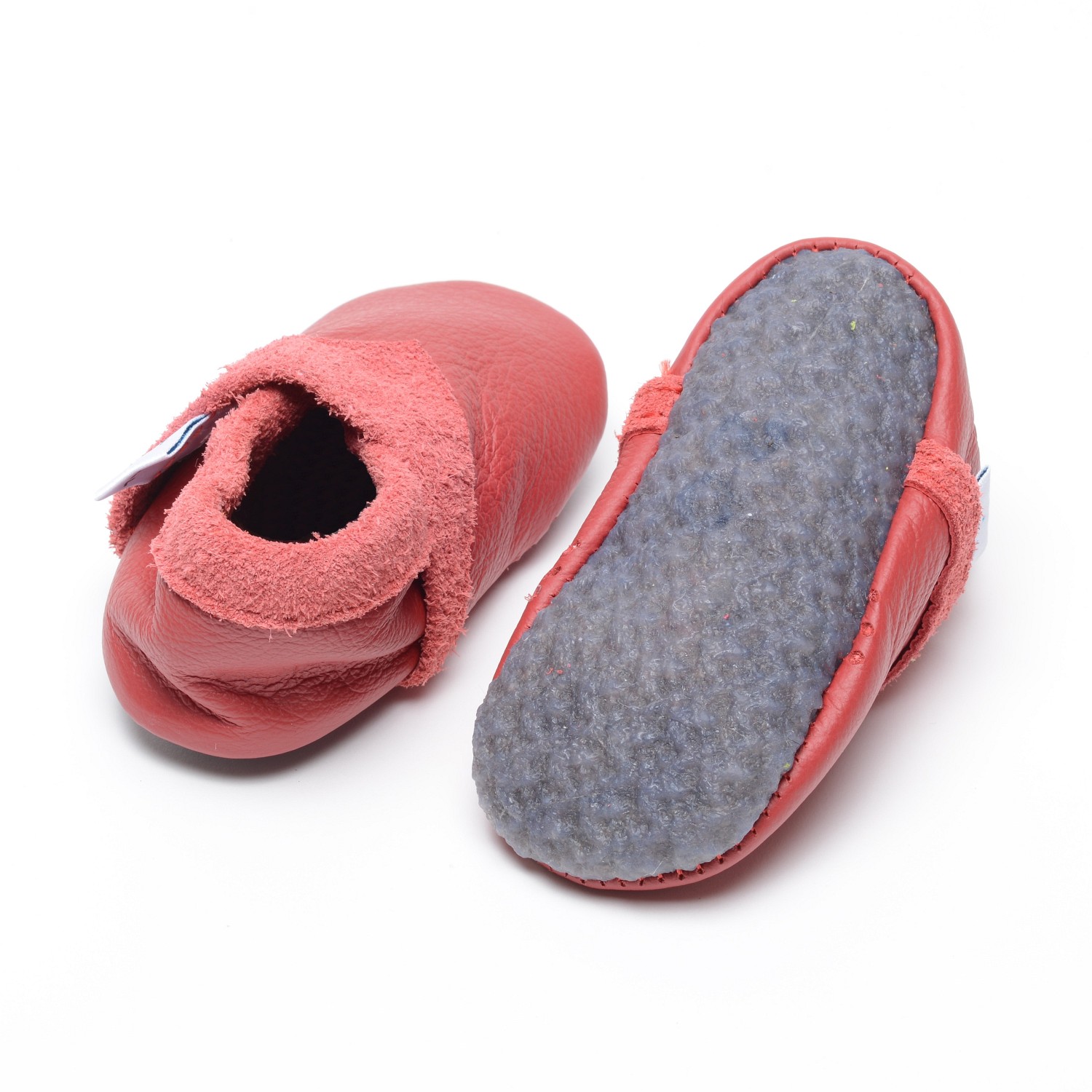 Baby-Lederschuhe "Lieblingsfarbe", rot