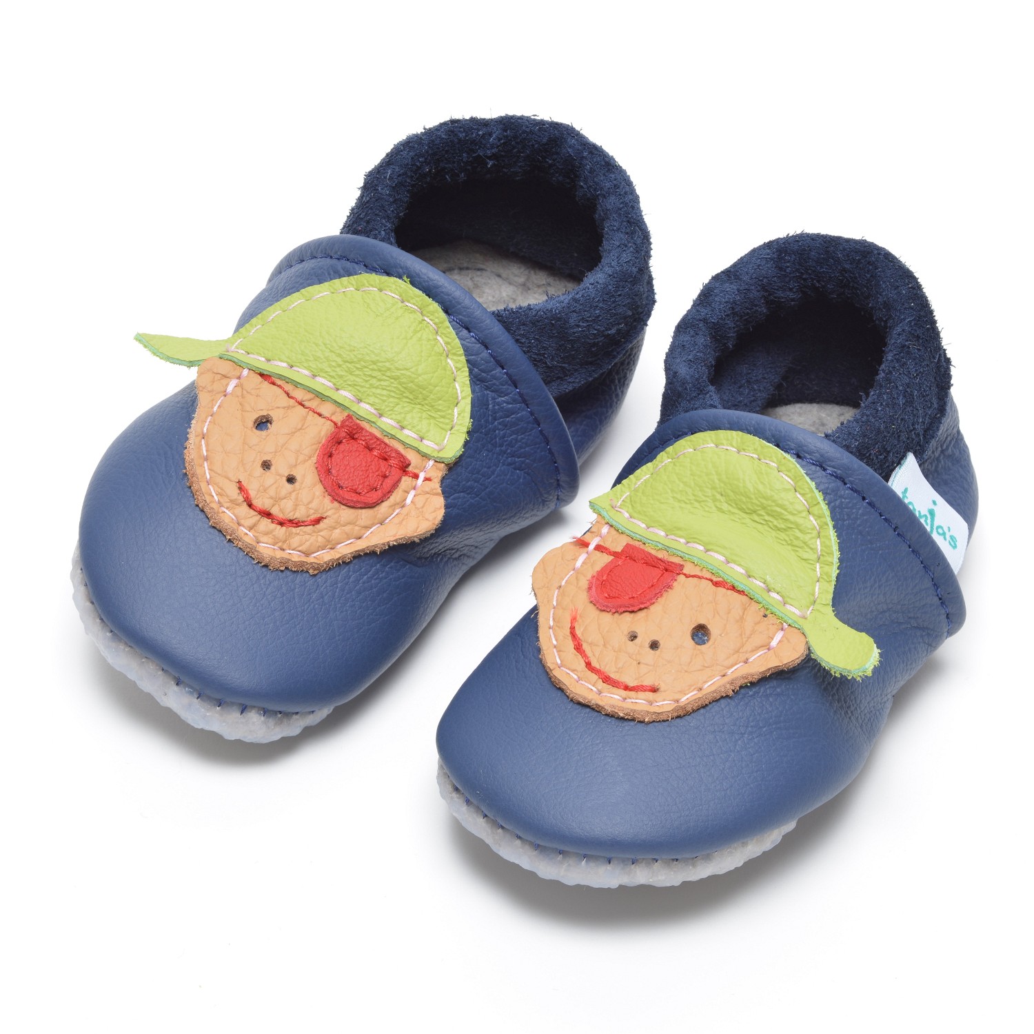 Baby-Lederschuhe "Lieblingsmotiv", Pirat