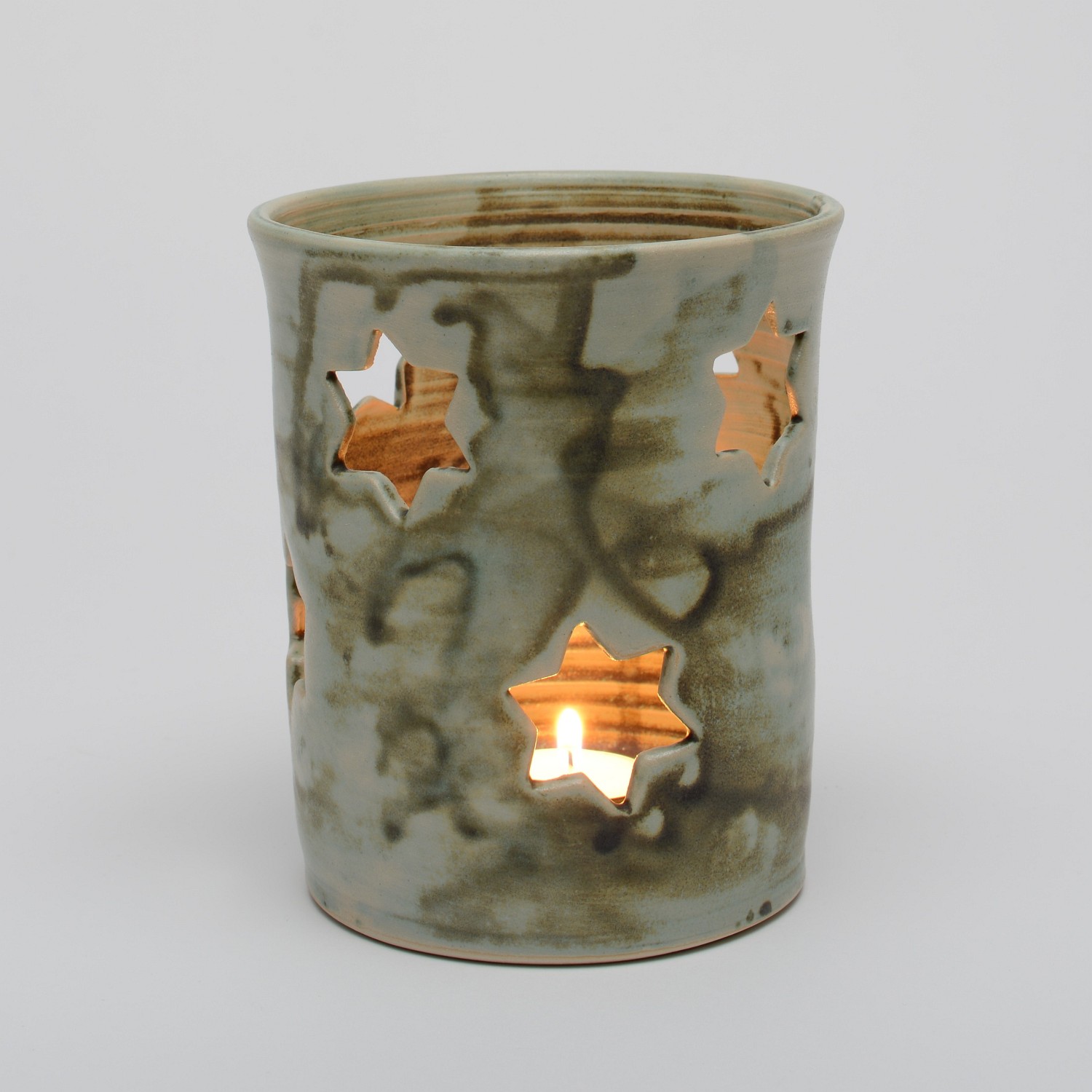 Kerzenlicht "Stern" aus Keramik