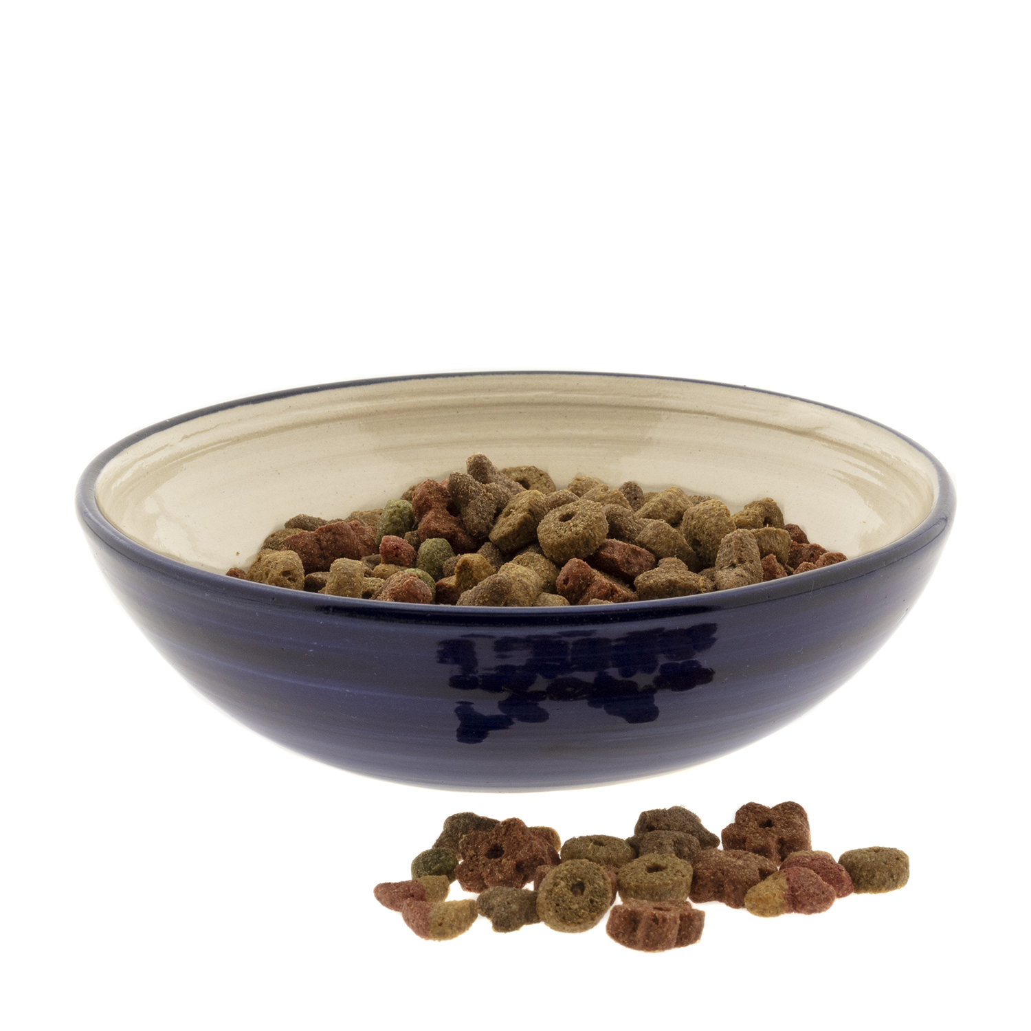 Katzenfutternapf aus Keramik (200 ml), dunkelblau